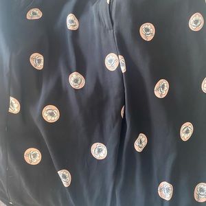 Topshop wide leg trousers silk